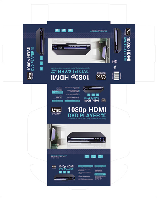 Electronic Products Packaging Design for the American Brand - ETEC