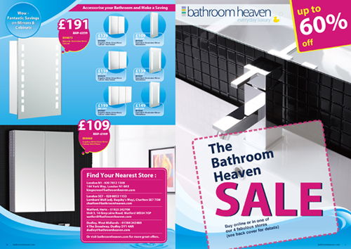 Brochure / Catalogue Graphic Design - Bathroom Heaven (UK)