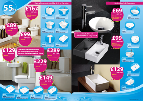 Brochure / Catalogue Graphic Design - Bathroom Heaven (UK)