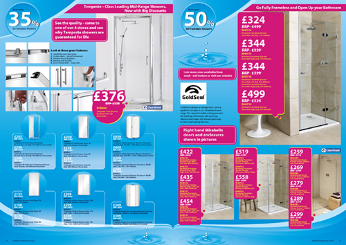 Brochure / Catalogue Graphic Design - Bathroom Heaven (UK)