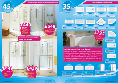 Brochure / Catalogue Graphic Design - Bathroom Heaven (UK)